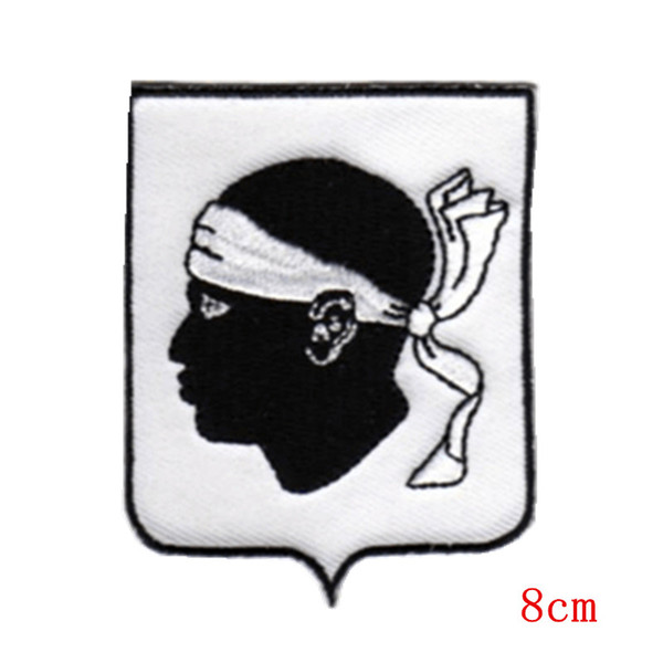 Free Corsica badge Embroidered iron on patch fabric applique decoration for Jacket Jeans Clothing Badge patch