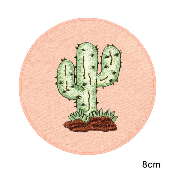 Iron On Embroidered Applique Patch Saguaro Cactus Desert Western Southwest for Jacket Jeans Clothing Badge patch