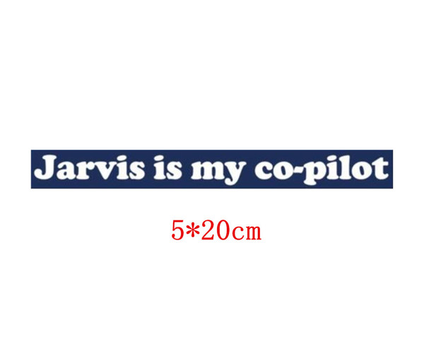 New arrival Lines from movie - Jarvis Is My Co-Pilot embroidered iron sew on patch for Jacket Jeans Clothing Badge