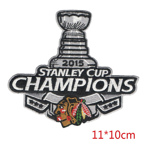 New arrival Champions Stanley cup embroidered iron on patch for Jacket Jeans Clothing Badge hats Patches