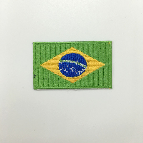 Brazil flag patch 2.5