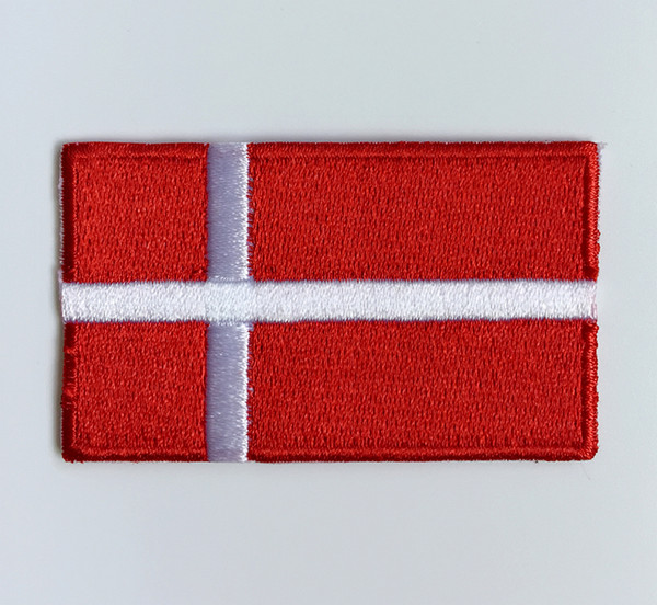 Denmark broidered flag patches for clothes 2.5