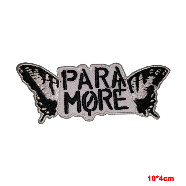 New Paramore Sew Iron On Patch Rock Band Heavy Metal Embroidered Stickers Apparel Accessories Badge Patches