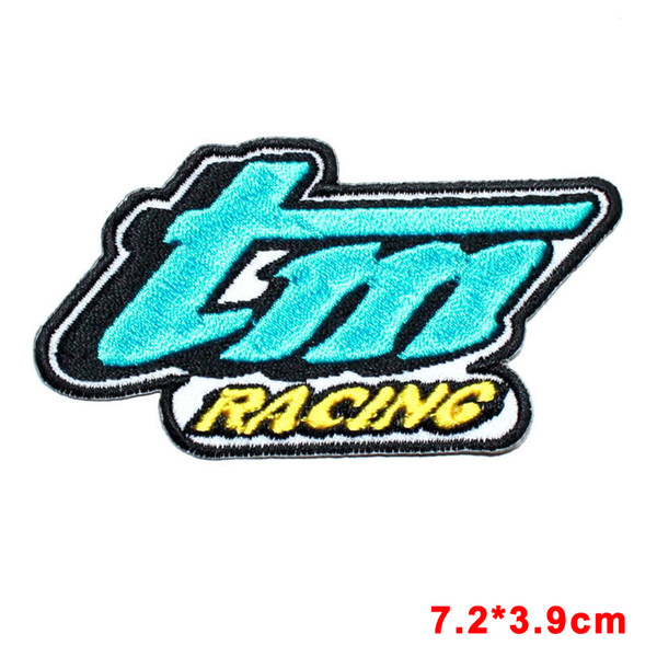 Racing Motorsport Bike Motocross Shirt Jacket Embroidery Applique Iron on Patch for DIY Apparel Accessories clothing