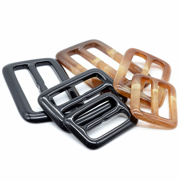 Meetee 22.8cm3.8cm4.8cm women dust coat Belt buckles high quality coat rectangle resin buckles