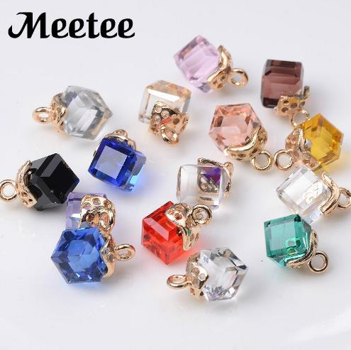Meetee Color Shirt Glass Button Fashion Dress Crystal Diamond Buckle Cardigan Sweater Mink Buttons DIY Hairclip Accessories