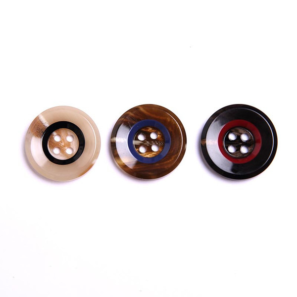 Meetee Resin Button Fashion 4-Hole shirt Coat Buttons For Suits Windbreaker Trousers Clothes Sewing Botones High Quality DIY Craft