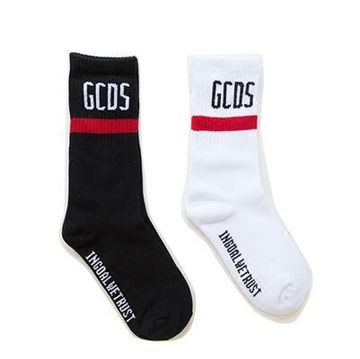 Fashion Brand GCDS Stripe Socks Letter Solid Unisex Stockings Socks Korean Style Lovers Cotton Sport Socks Free Shipping