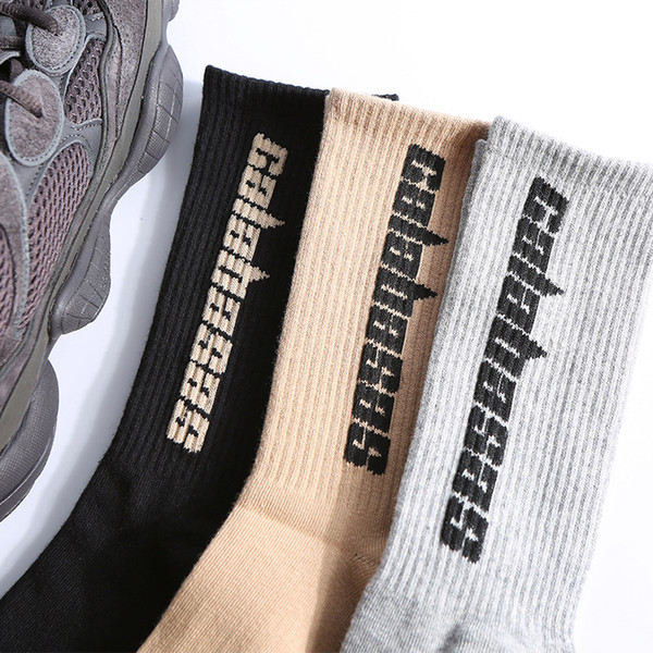 Men Women Socks Letter Sock Fashion Leisure Skateboard Sports Socks Sockings Hip Hop With box