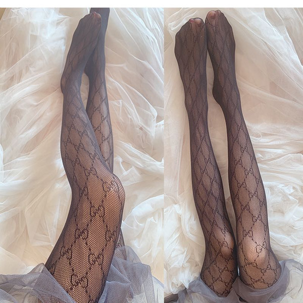 8 pairs Tights Sexy Letter Printed Stockings Luxury Long Socks Tattoo Pantyhose Women Crotch Tights Hosiery Medias De Mujer