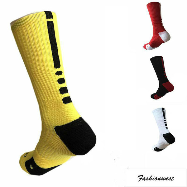 Sports Cotton Sock EU USA Professional Elite Basketball Socks Long Knee Athletic Sport Socks Men Fashion Walking Running Tennis