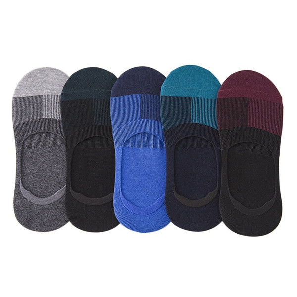 High Quality Cotton Hot Men Socks Men's Short Low Cut Crew Socks Patchwork Fashion Male Casual Ship Short No Show