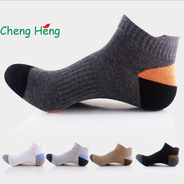 CHENG HENG 20 Pairs / Bag Hot High-Grade New Men's Cotton Socks Duck Tongue Casual Socks Fashion Breathable 5 Color