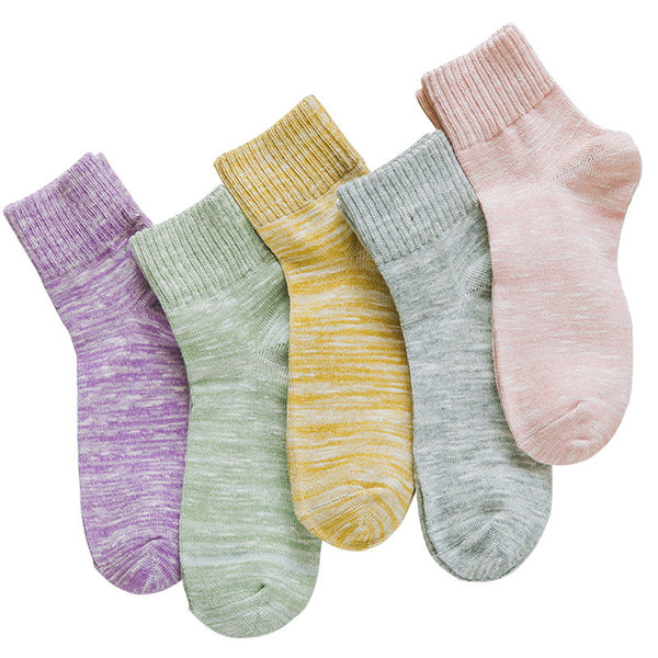 New Cotton Female Socks Striped Casual College Style For Girl Socks Autumn And Winter Models Warm Women Socks Lady