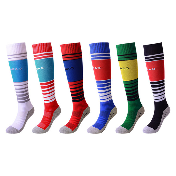 New Towel Bottom Breathable Perspiration football socks 8-13 years old youth stockings.