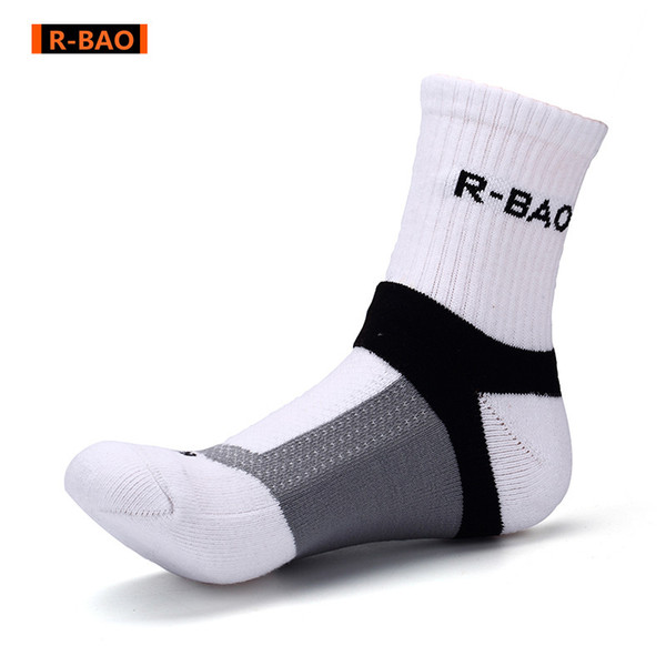 R-BAO Towel Bottom Breathable Basketball Short Socks, Sweat Wicking Control Protective for Player of Football Basketball Volleyball,etc