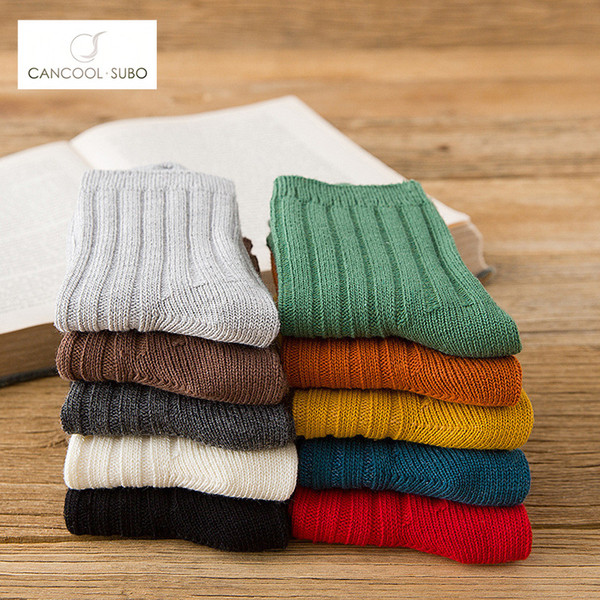 CANCOOL SUBO Women Candy Color Comfortable Breathable Ladies Cotton Joker Socks Autumn Joker Socks For Female 10 pairs/package