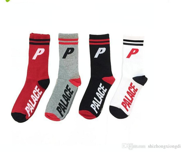 Wholesale Casual Skateboards Running Outdoor Sports Socks Men Women New Fashion Printing Striped Cotton 4 Colors Hip Hop Streetwear Socks