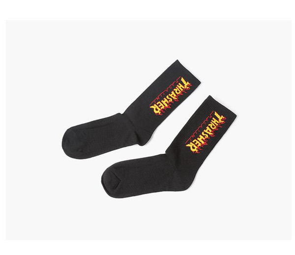 Wholesale Man Letter Printed Socks Hip -Hop Skateboard Stocking For Unisex Tide Brand Little Bee Striped Socks Outdoor Sports Athletic Soc