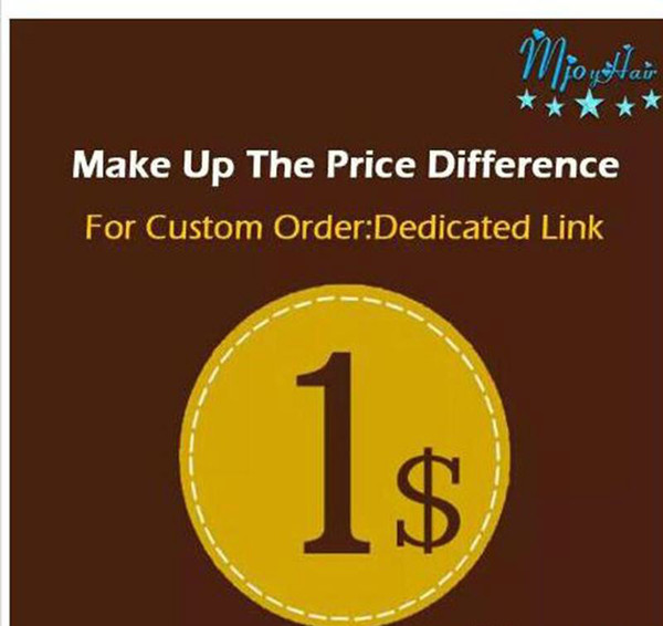 Make up the Price Difference dedicated link shipping Make up patchs sock the difference Mjoyhair A dedicated link