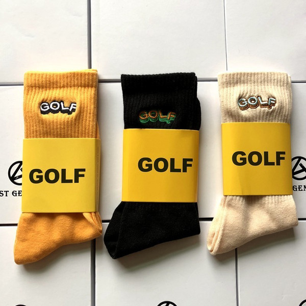 GOLF Cotton Mid Tube Socks Street Fashion Sports Comfortable Stocking Breathable Socks Spring Summer Autumn Winter Socks HFYMWZ015