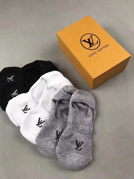 2018 Newest ankle head Socks for Men And Women Fashion Designer 5pair Deodorant Cotton Luxury Brand Unisex Socks Sport Socks