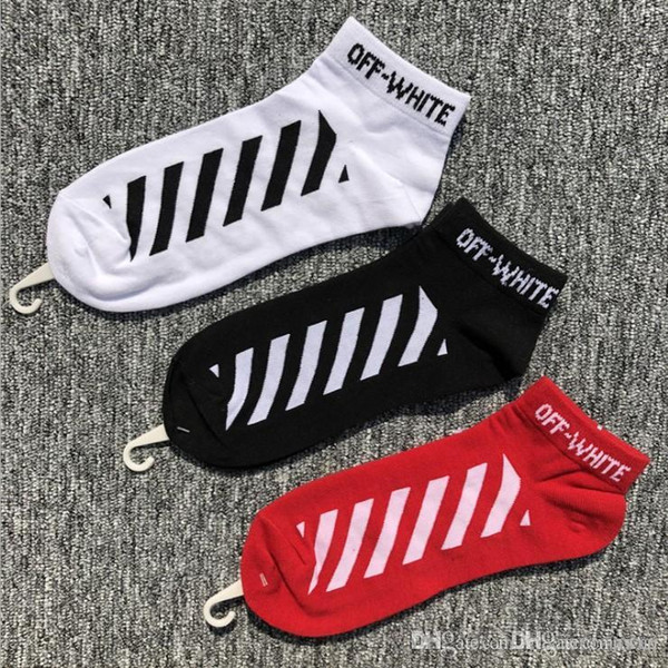 18SS American and European stripes original suchao brand low-top socks skateboard socks students men and women lovers short socks cotton