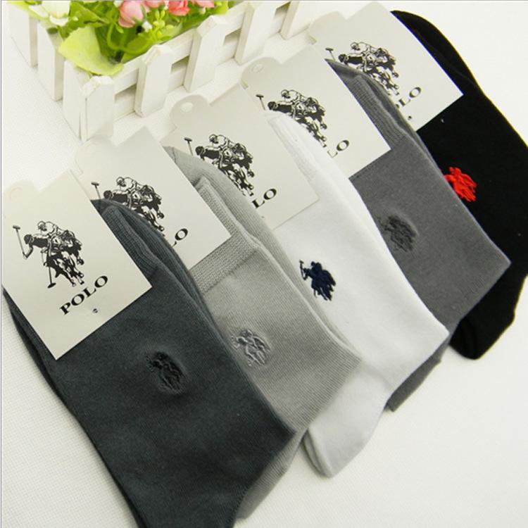 Wholesale-Men Socks New Fashion US Size free size 100% Cotton Big Size Pure Contrast Color Patchwork Work Socks Men 015 wholesale