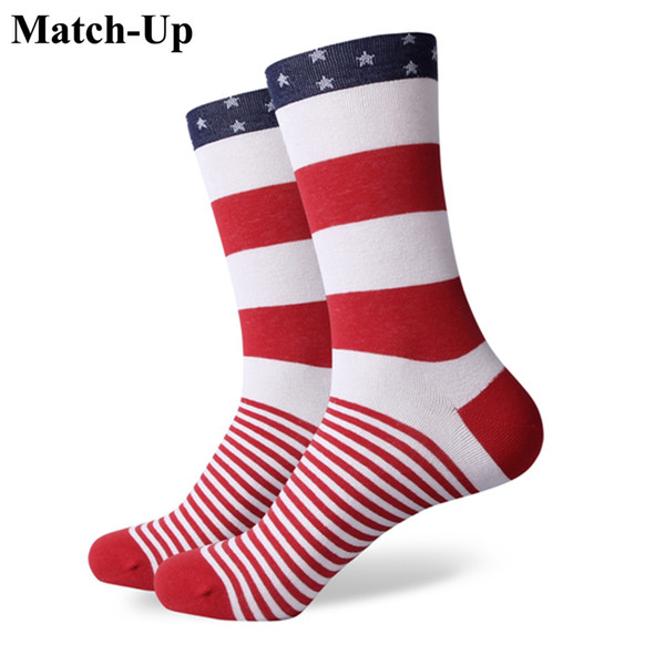 2016 Men's combed cotton brand men socks,colorful plaid leisure socks,US size (7.5-12) 320