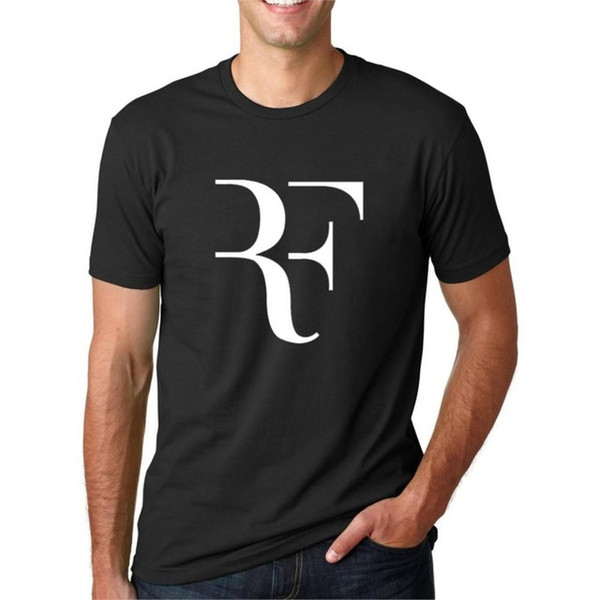 summer high quality men's fashion letter Symbol RF Printed Short Sleeve T-shirt popular Youth T-shirt