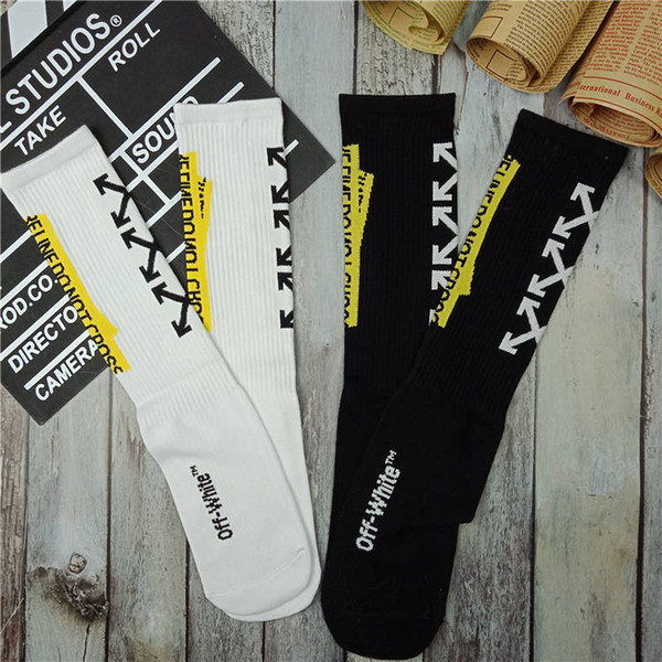 ins brand new off vetements men women lovers Socks Fashion Hip Hop Streetwear fear of god Kanye West casual socks stocking white/black