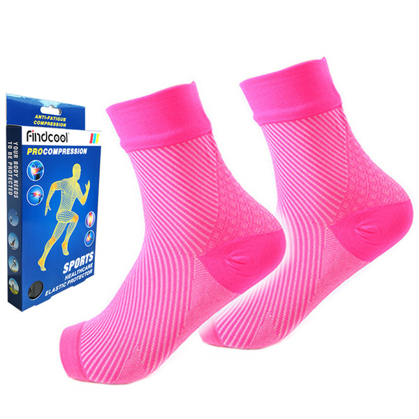 Findcool Compression Foot Sleeves Plantar Fasciitis Socks for Women Arch Support Increases Cirulation Relieve Pain EasesSwelling