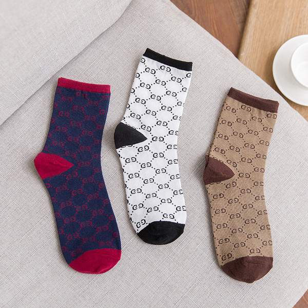 Italy Striped Belt Logo Cotton Socks Fashion Men Women Unisex Casual Sock Couple Socks 3 Colors Wholesale Sports Sock