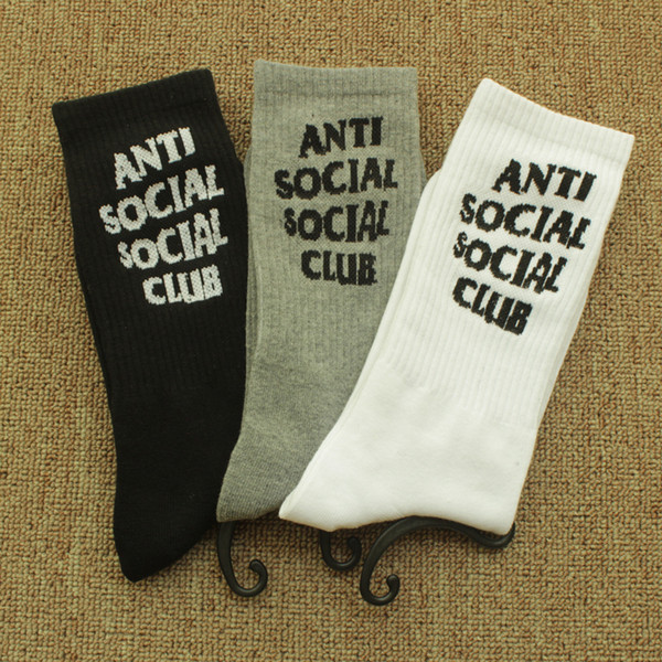 New Teenager Fashion Street Skateboard Hip Hop Socks Unisex Style Casual Simple Cotton Letter Stockings Free Shipping