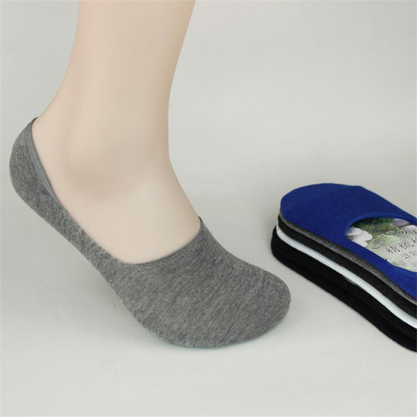 Wholesale- 10 Pairs/lot whosale Men Bamboo Fiber Loafer Boat Liner Low Socks chujie CC0818