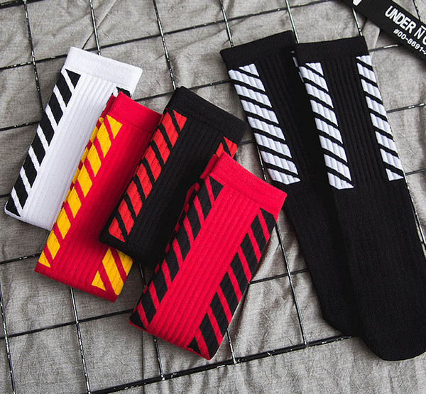 Whosale Tide Brand Harajuku Style Striped sock High Street Sport Socks Brand Happy Socks Male's Fashion Personality High Quality