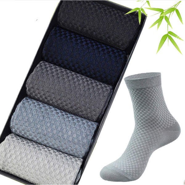 High Quality Men Bamboo Fiber Socks Brand New Casual Business socks Anti-Bacterial Deodorant Breatheable Mens Long Sock 10 pairs/lot