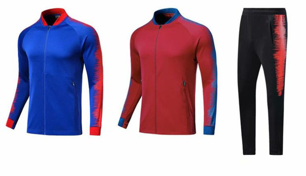 Football suit men's training suit for autumn and winter sports jacket suit for free delivery