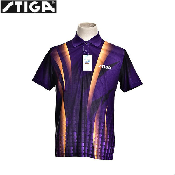 STIGA Table Tennis Clothes sport Shirt Badminton Clothing short sleeve Uniforms for men Tenis Masculino