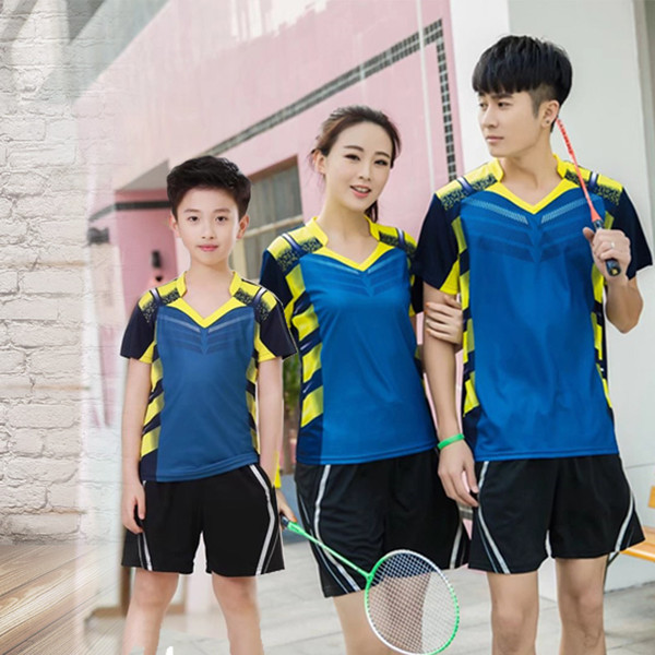 Women Kids&Men's Volleyball Jerseys Badminton Uniforms Set Table Tennis Clothing Specific Team Game T Shirts Culottes Shorts