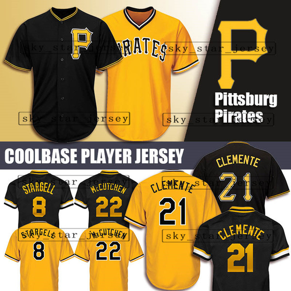 Pittsburgh jerseys Pirates Majestic Coolbase Jersey 21 Roberto Clemente Jersey 8 Stargell Majestic Jersey 22 29 Francisco Cervelli 27 Kent T