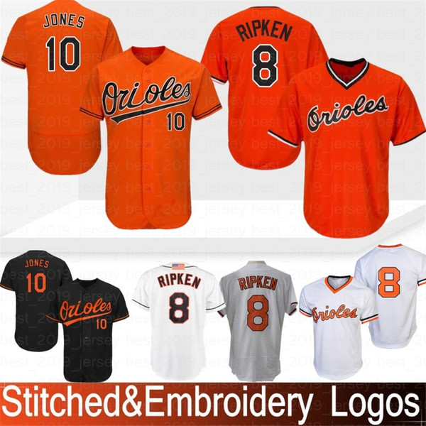 Stitched 8 Cal Ripken Jr. Baltimore # Oriol Jersey 13 Manny Machado 12 Roberto Alomar 10 Adam Jones Baseball Jerseys Top quality