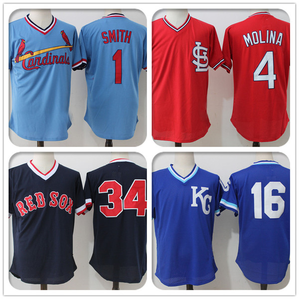 wholesale retro mesh Red jersey Sox 50 Mookie Betts St Louis jerseys Cardinals 1 Ozzie Smith Kansas jerseys City Royals 13 Salvador Perez