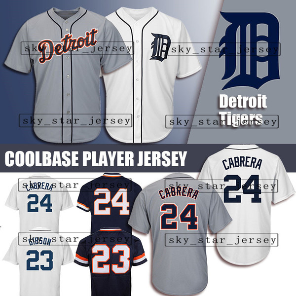 Detroit jerseys Tigers Majestic Coolbase Jersey 23 Kirk Gibson Jersey 24 Miguel Cabrera Jersey 3 Alan Trammell