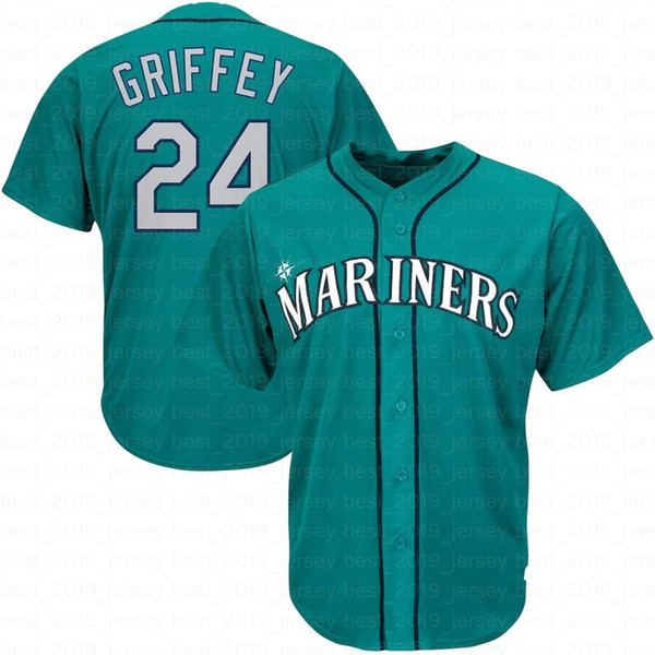 New Seattle 24 Jersey Mariners Baseball Jersey 22 Robinson Cano Jersey M-XXXL Fast Free Shipping 100% Stitched 2019 New