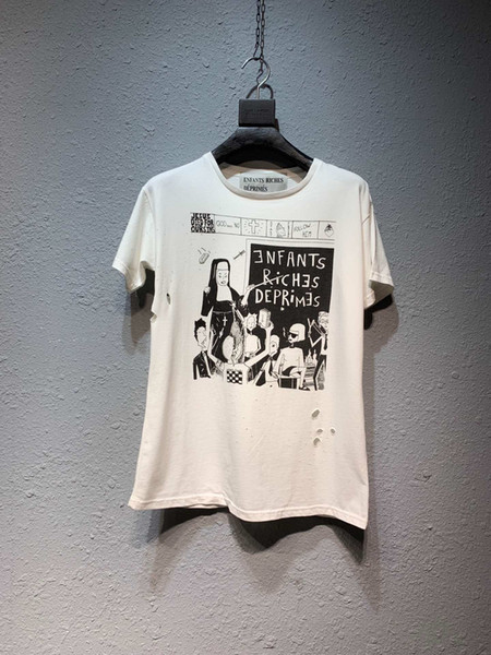 FALECTION 19SS ENFANTS RICHES DEPRIMES BIBLE CHURCH PRINT TSHIRT USA STREET FASHION HIGH STREET US SIZE