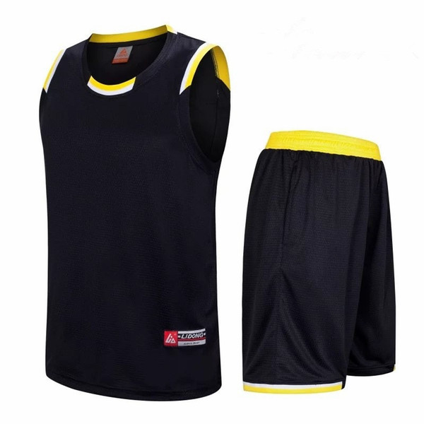 Basketball clothing 2019 new men's basketball clothing suit sportswear school uniform sportswear breathable basketball sweatshirt shorts