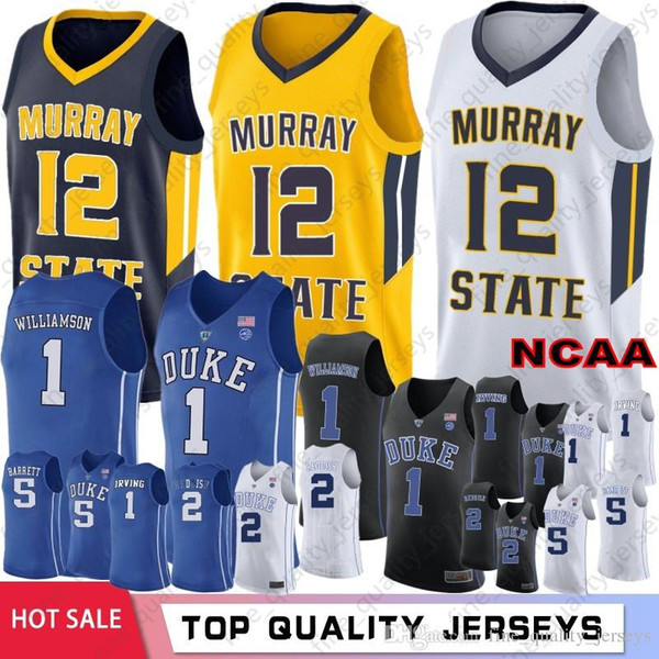 1 Zion Williamson#Irving Duke Blue Devils College Basketball Jerseys 5 RJ Barrett 2 Cameron Reddis 12 Ja Morant Murray State College