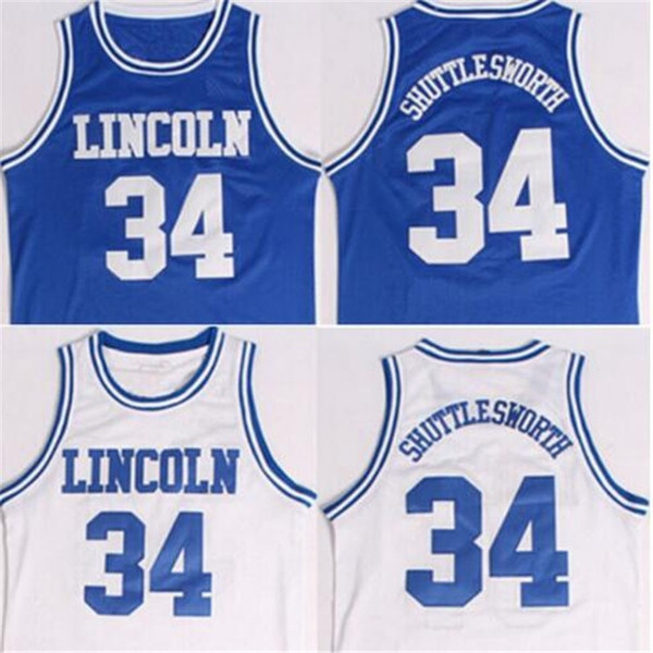 Basketball Jersey White/blue Big dunk film Ray Allen jersey #34 retro embroidered jersey