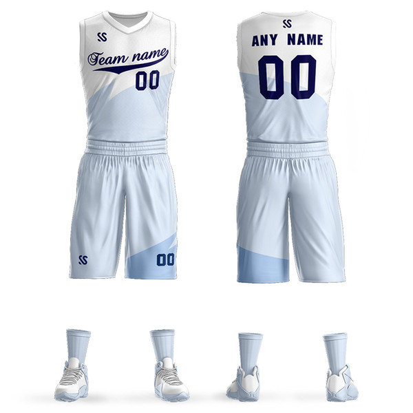 2019 Custom Mens Basketball Jersey Sets DIY Uniforms Kits Boys Sports Clothing Cedi Osman Rodney Hood Breathable Customized College Team